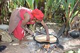 Ethiopia - Preparazione del kotcho pane tradizionale - 12